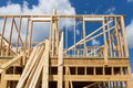 Single Family Home Under Construction Royalty Free Stock Photo