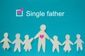 Single father concept image Royalty Free Stock Photo