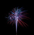 Single Fireworks Explosion Royalty Free Stock Photo