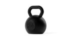 Single fitness gym kettlebell over white background, muscle exercise, bodybuilding or fitness concept