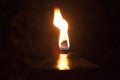 Single Flame Royalty Free Stock Photo