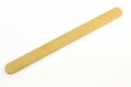 Single flat ice-cream wood stick isolated on white background Royalty Free Stock Photo