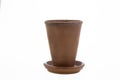 Single flower pot Royalty Free Stock Photo