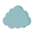 Single fluffy cloud vector graphic soft white background Royalty Free Stock Photo