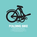 Single Folding Bike Graphic Royalty Free Stock Photo