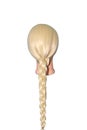 Four strand round 3d braid on blonde mannequin