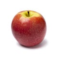 Single fresh healthy Pink Lady apple on white background