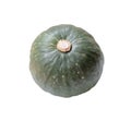 Single fresh kabocha or green Japanese pumpki isolated on white background with clipping path