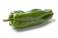 Single fresh Moroccan green bell pepper