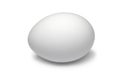 Single fresh white chicken egg close up Royalty Free Stock Photo