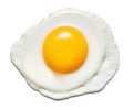 Fried egg isolated Royalty Free Stock Photo