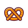 Single German Pretzel Icon