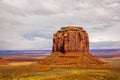 Single gigantic butte in Monument Valley, USA