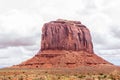 Single gigantic butte in Monument Valley, USA