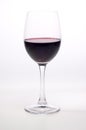 Single glass of red wine Royalty Free Stock Photo