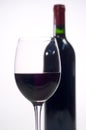 Single glass of wine Royalty Free Stock Photo