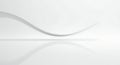 Elegant White Curve: Minimalist Abstract Art Design Royalty Free Stock Photo