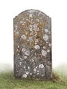 Single grave stone Royalty Free Stock Photo