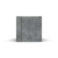 Single Gray Concrete Cinder Block Isolated on White 3D Illustration Royalty Free Stock Photo