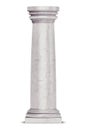 Single greek column isolated on white
