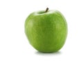 Single green apple