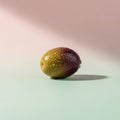 Single Green Apple on Light Background Royalty Free Stock Photo