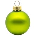 Single green christmas tree ball Royalty Free Stock Photo