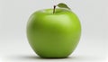 A snigle apple on white background. Generative Ai. V1 Royalty Free Stock Photo