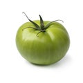 Single green unripe tomato Royalty Free Stock Photo