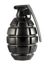 Single grenade on isolated white background Royalty Free Stock Photo