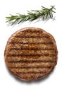 Single Grilled Beef Burger with Rosemary