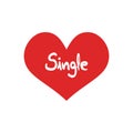 Single heart icon