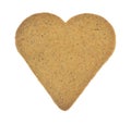 Heart shaped ginger snap cookie Royalty Free Stock Photo