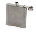 Single hip flask against white