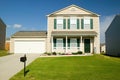 Single house in new housing development near Charlotte, North Carolina Royalty Free Stock Photo