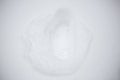 Single Human Footprint in the Snow