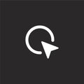 single icon. Filled single icon for website design and mobile, app development. single icon from filled selection and cursors