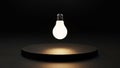 Is devoid of additional elements emphasizing the bulb and platform s Royalty Free Stock Photo