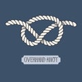 Single illustration of nautical knot Royalty Free Stock Photo