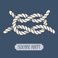 Single illustration of nautical knot.