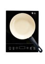 Single induction burner with frypan flat lay