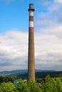 A single industrial chimney Royalty Free Stock Photo
