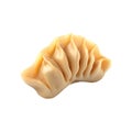 Single Delicious Chinese Dumpling, Isolated on White Background Royalty Free Stock Photo