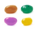 Single jelly bean candy isolated Royalty Free Stock Photo