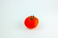 Single Juicy tomato on white background