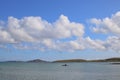 Lone kayaker at sea