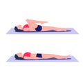 Single knee to chest exercise. Stretch out and relieve tension in lower back, hamstrings, and gluteus