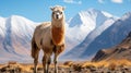 A Single Lama In View Royalty Free Stock Photo