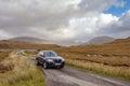 Single lane road, Scotland, UK