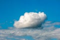 Single large cloud on the blue sky Royalty Free Stock Photo